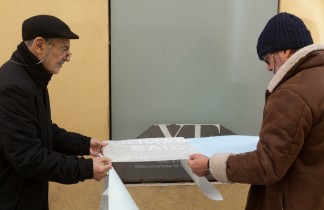 Madrid XF Proyectos montaje exposición «Material sensible» Fernando Megías