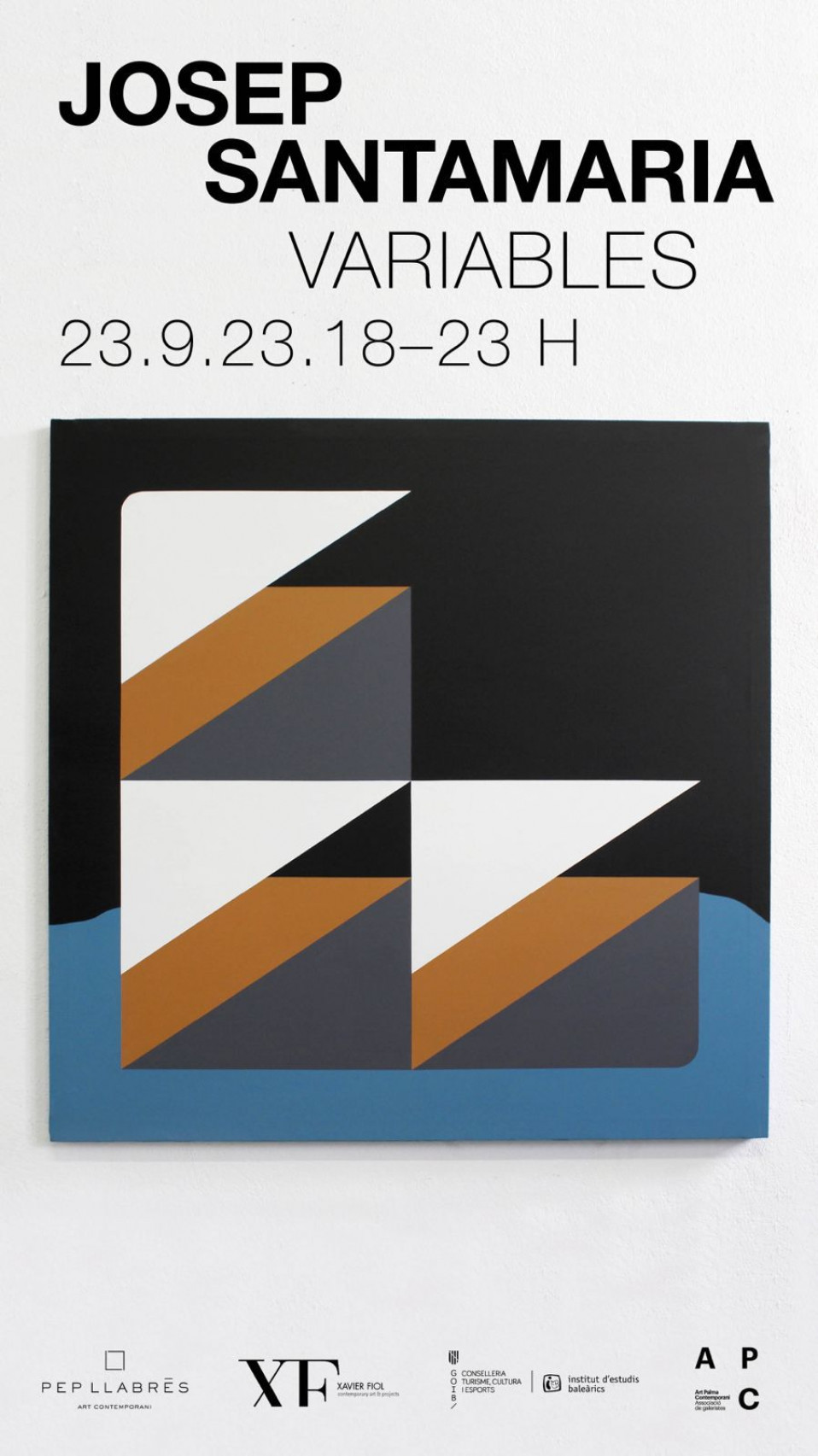 Galería XF próxima exposición JOSEP SANTAMARIA «Variables». Nit de l’Art 2023. Inauguración 23 de septiembre 18:00h – 23:00h