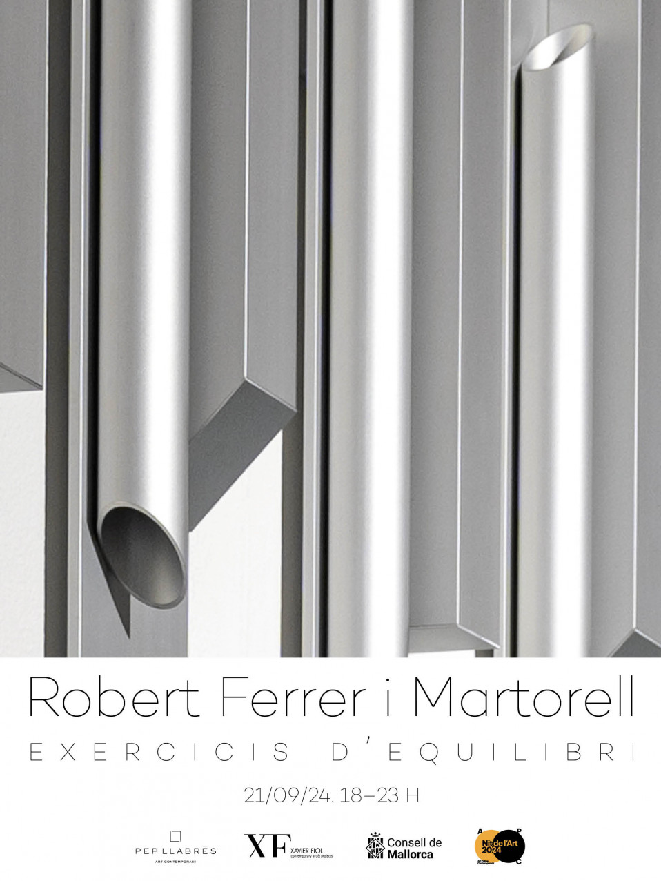 Galería XF Próxima exposición ROBERT FERRER i MARTORELL «Exercicis d’equilibri». Nit de l’Art 2024. Inauguración 21 de septiembre 18 – 23 h.