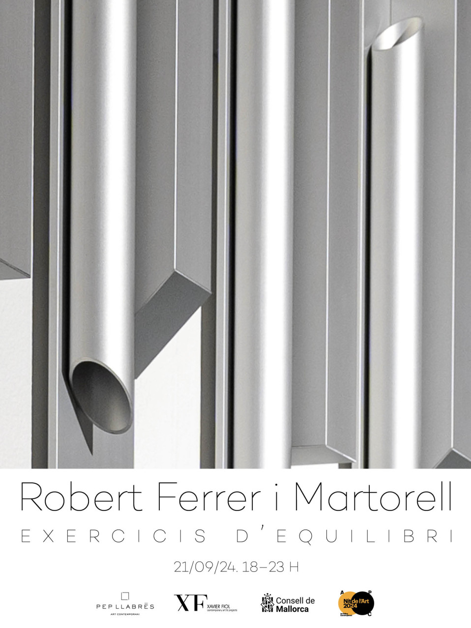 Galería XF Próxima exposición ROBERT FERRER i MARTORELL «Exercicis d’equilibri». Nit de l’Art 2024. Inauguración 21 de septiembre 18 – 23 h.