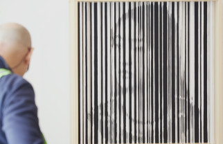 Montaje de la exposición ALESSANDRO CARDINALE & GIACOMO MODOLO «Beyond the portrait». Art Palma Brunch 2026. Inauguración 21 de marzo 11:00h – 15:00h.